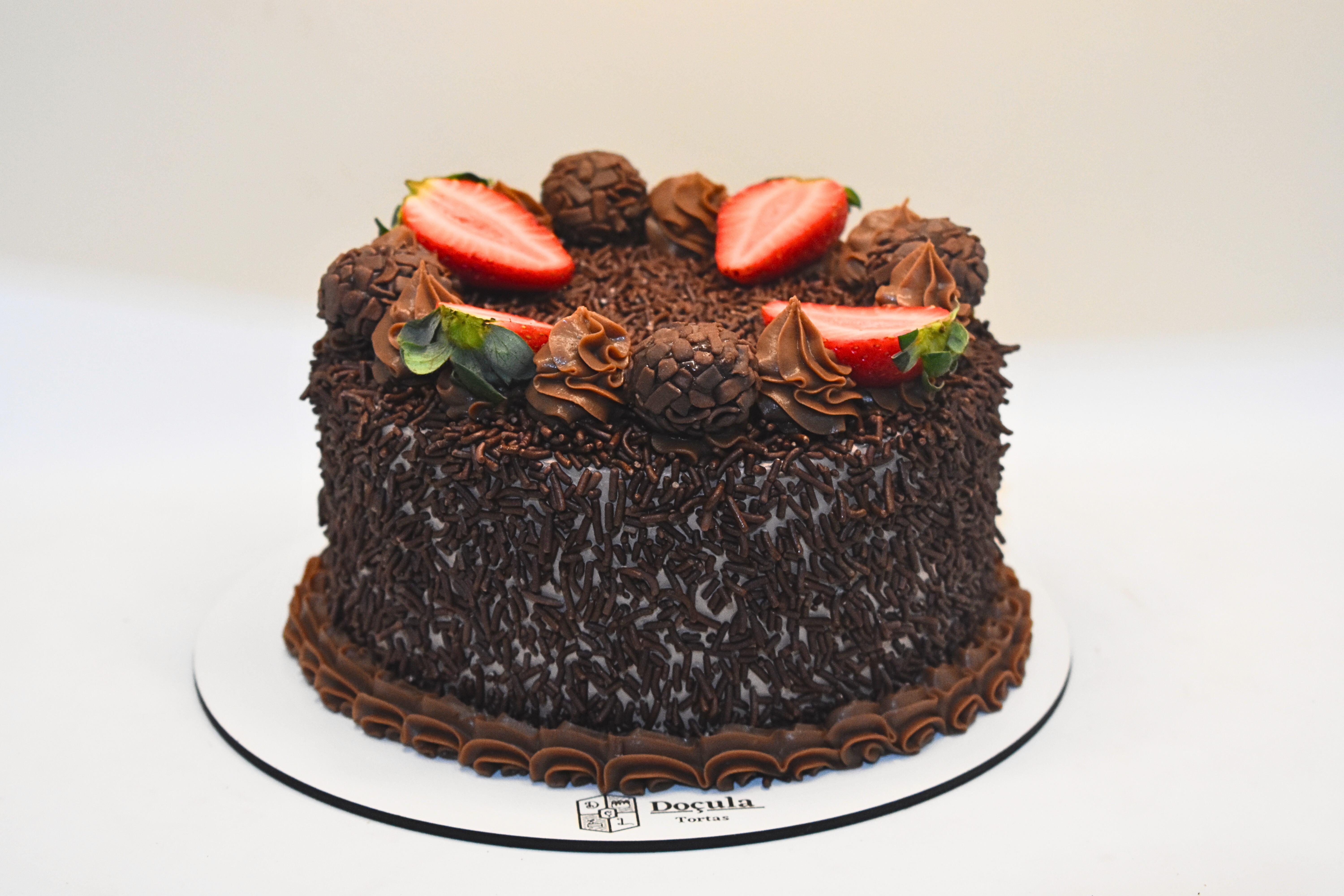 Torta Brigadeiro c/ Morango